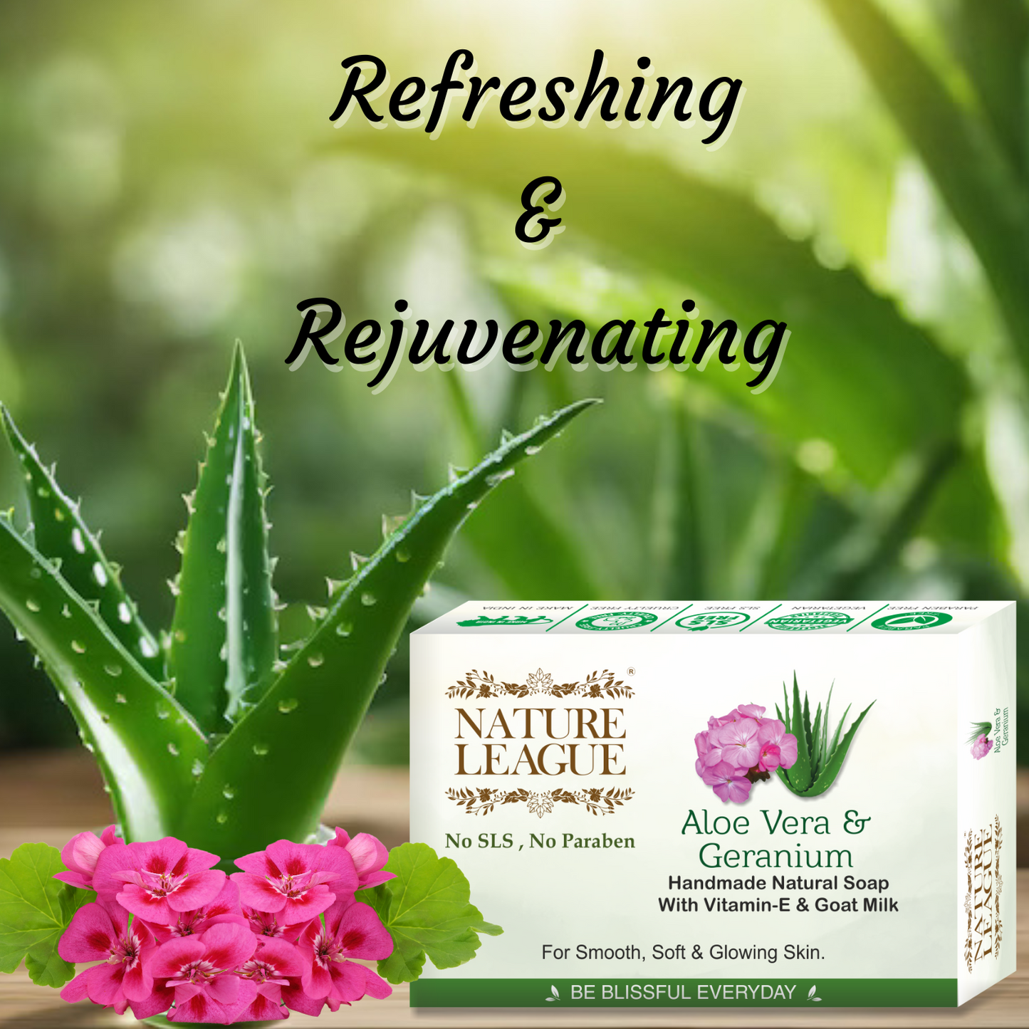 Summer Natural Soap Combo (3x100 gms) Non Toxic, with Essential Oils & Vitamin –E