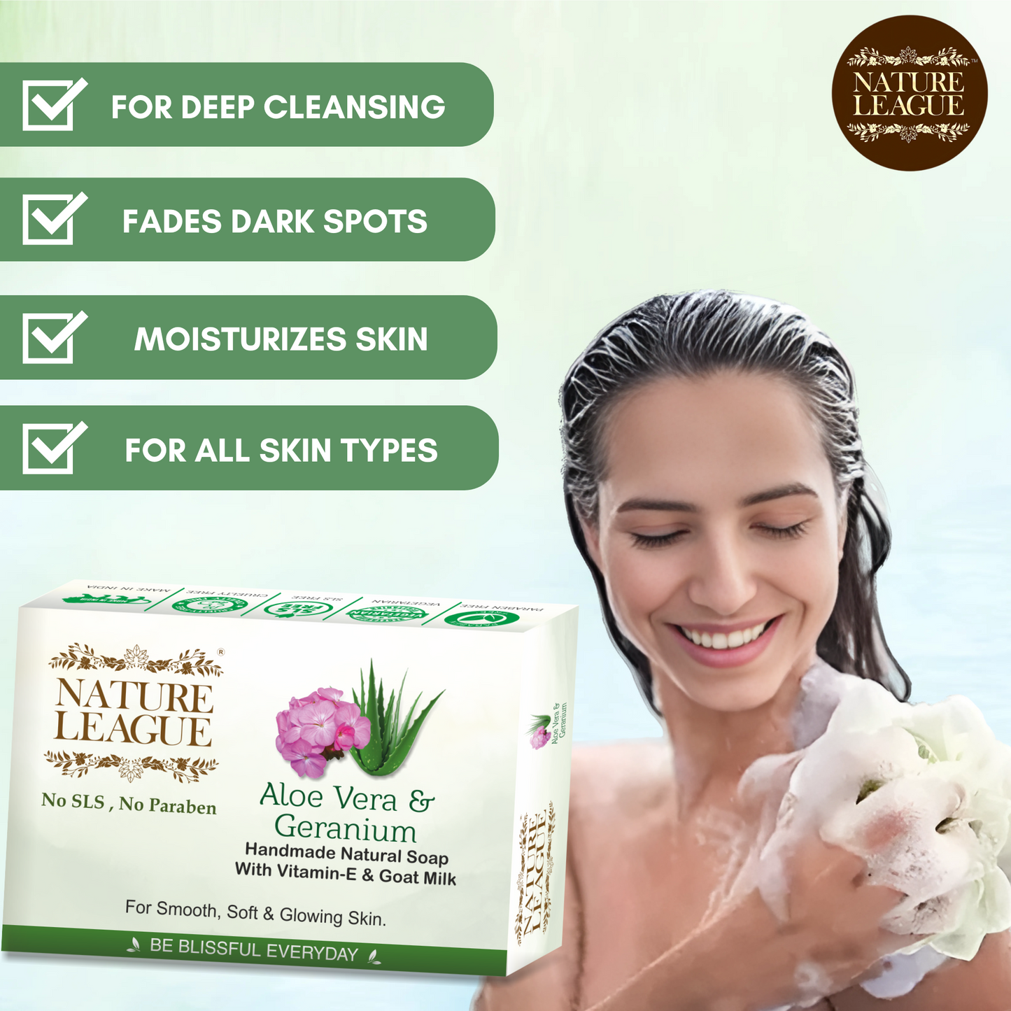 Summer Natural Soap Combo (3x100 gms) Non Toxic, with Essential Oils & Vitamin –E