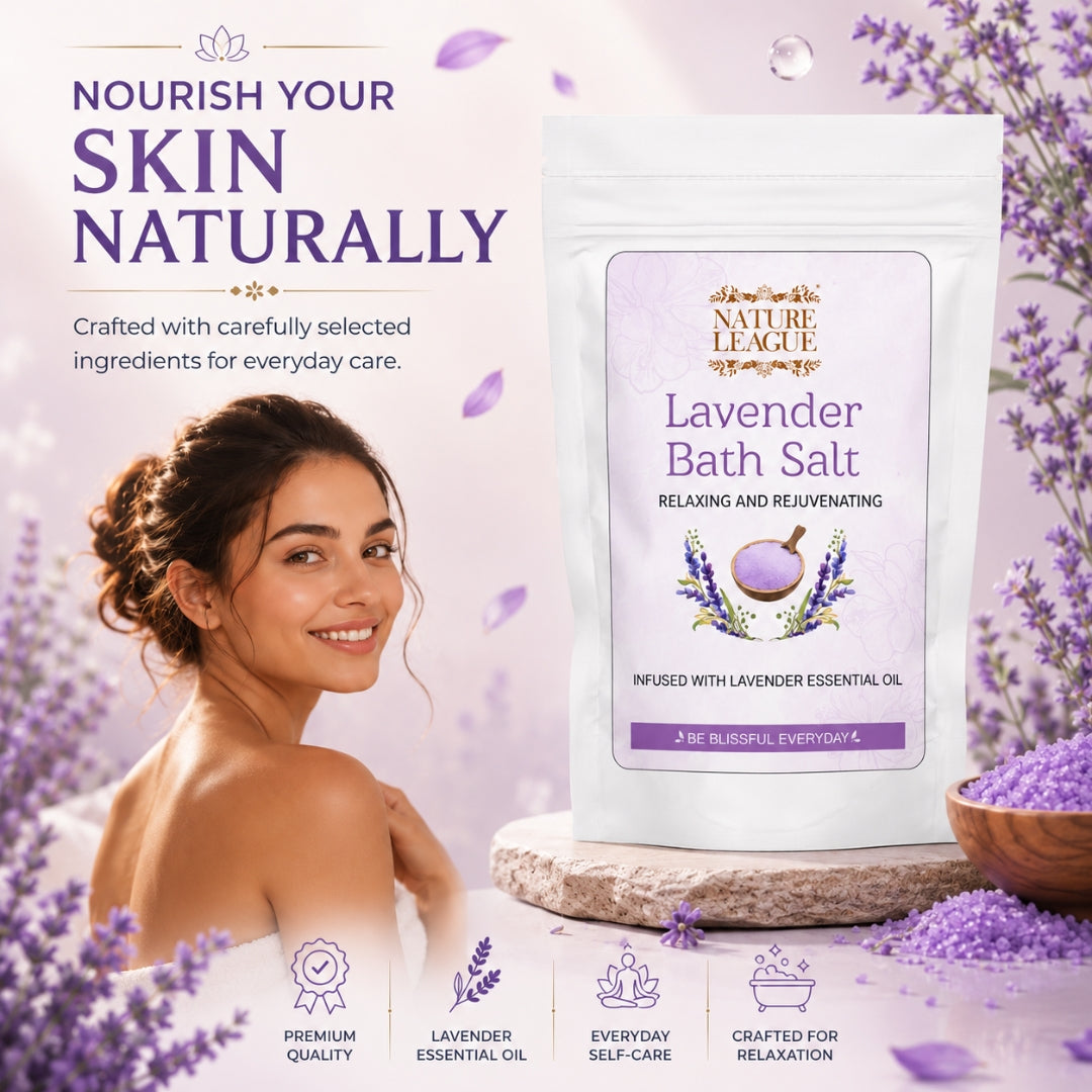 LAVENDER BATH SALT for Stress Relief & Deep Relaxation
