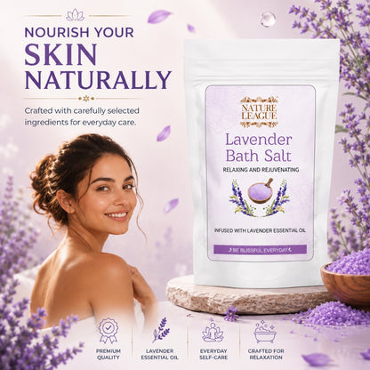 LAVENDER BATH SALT for Stress Relief & Deep Relaxation
