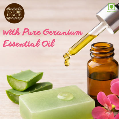 ALOEVERA & GERANIUM Natural Skin Nourishing Handmade Soap
