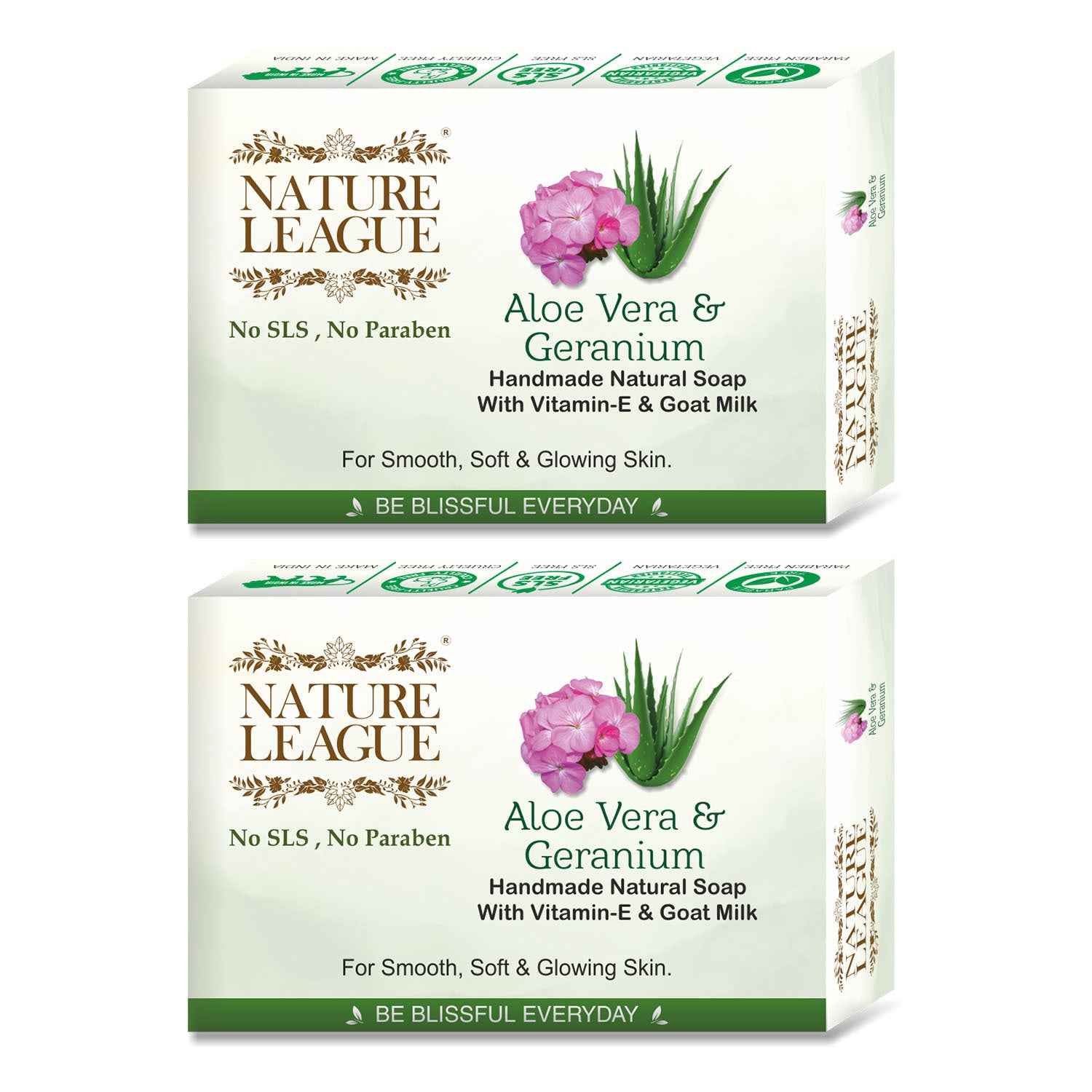 ALOEVERA & GERANIUM Natural Skin Nourishing Handmade Soap