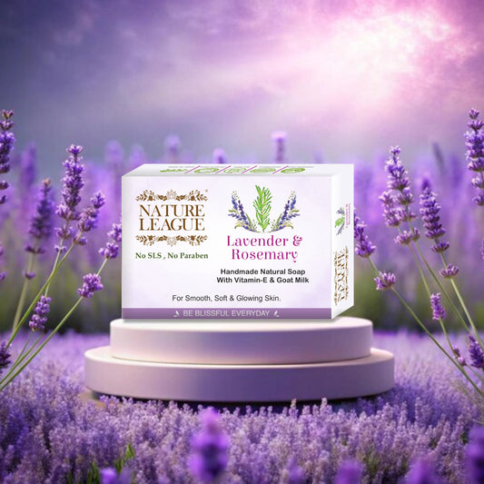 LAVENDER & ROSEMARY Natural Skin Nourishing Handmade Soap