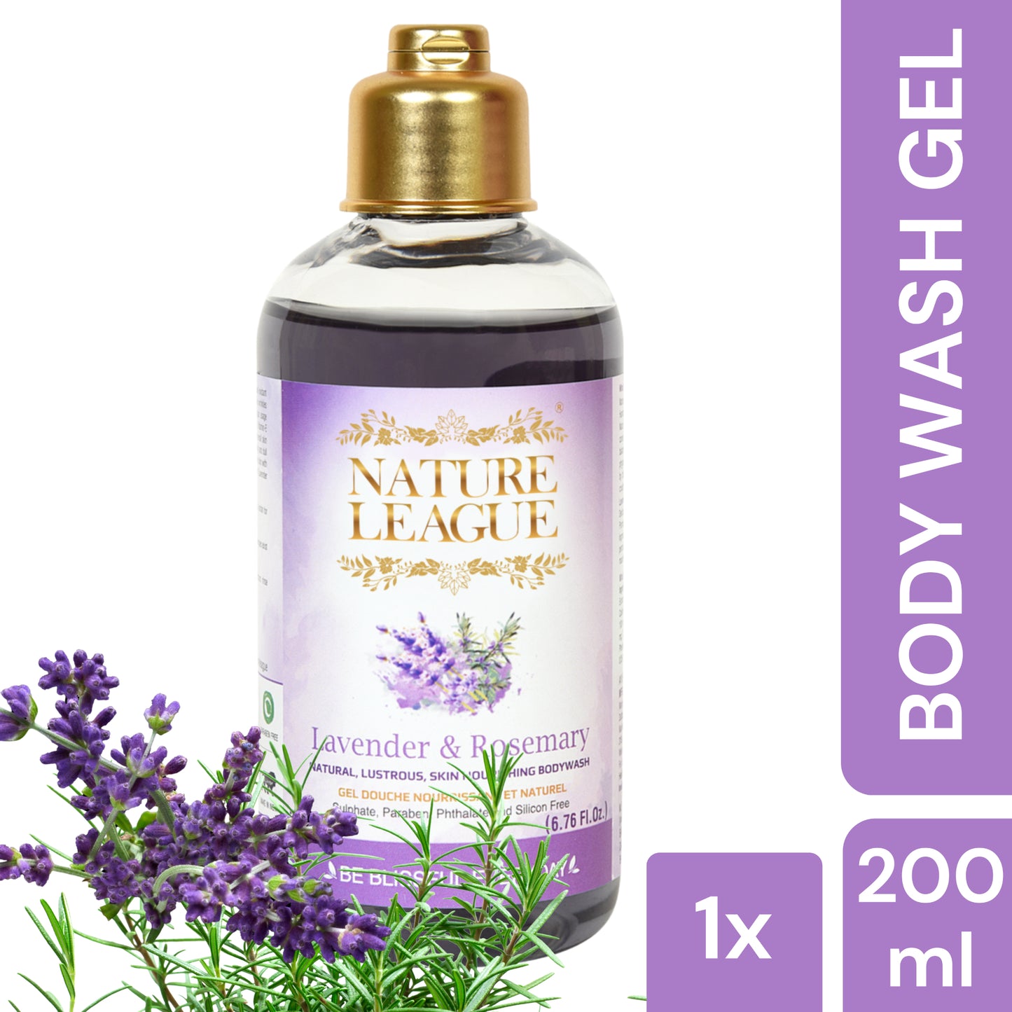 LAVENDER & ROSEMARY, Silky & Skin Nourishing Natural Body Wash