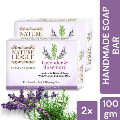 LAVENDER & ROSEMARY Natural Skin Nourishing Handmade Soap