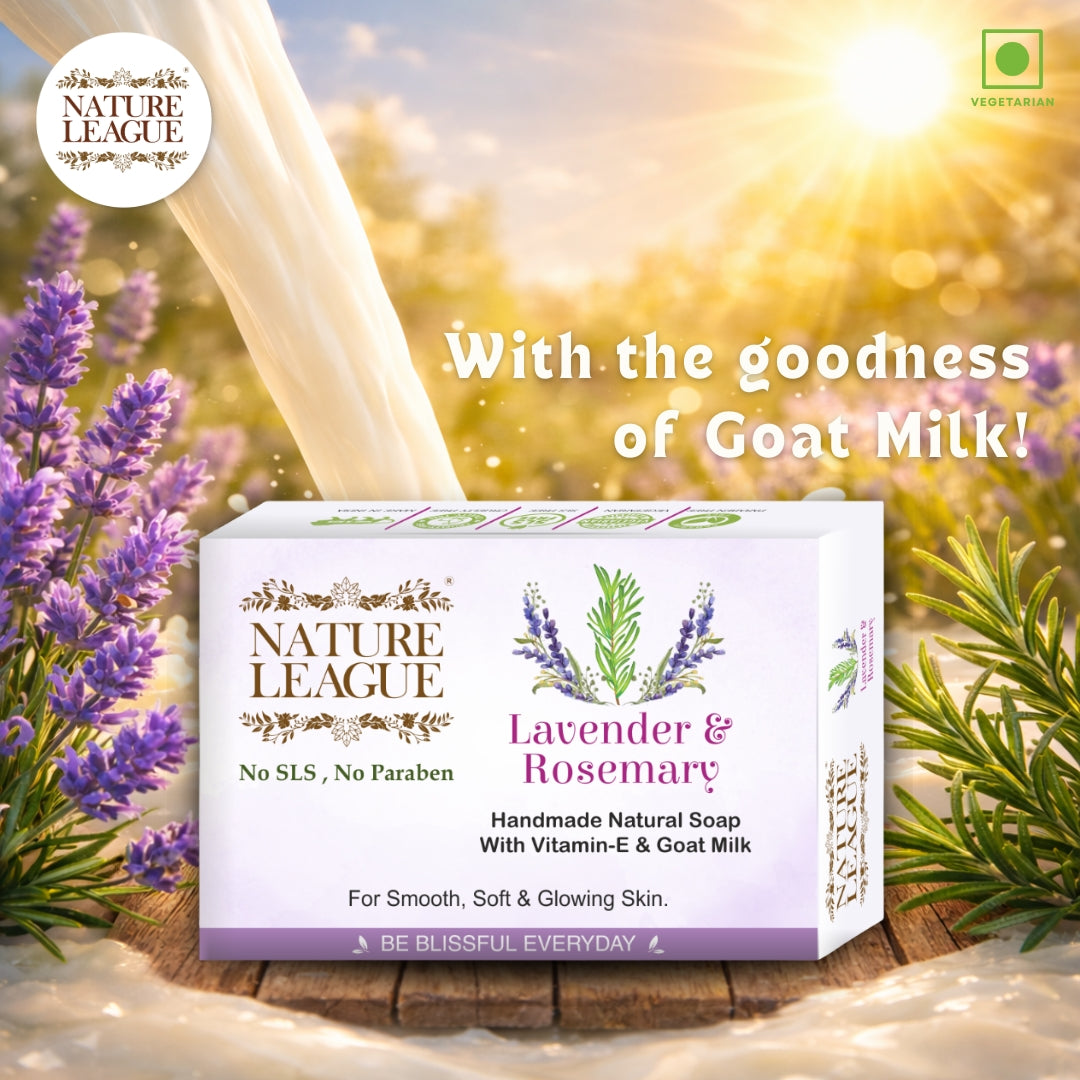 LAVENDER & ROSEMARY Natural Skin Nourishing Handmade Soap