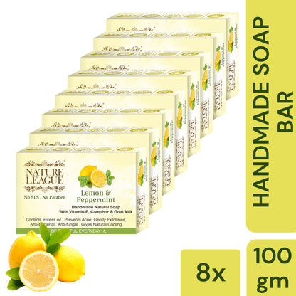 LEMON & PEPPERMINT Natural Skin Nourishing Handmade Soap