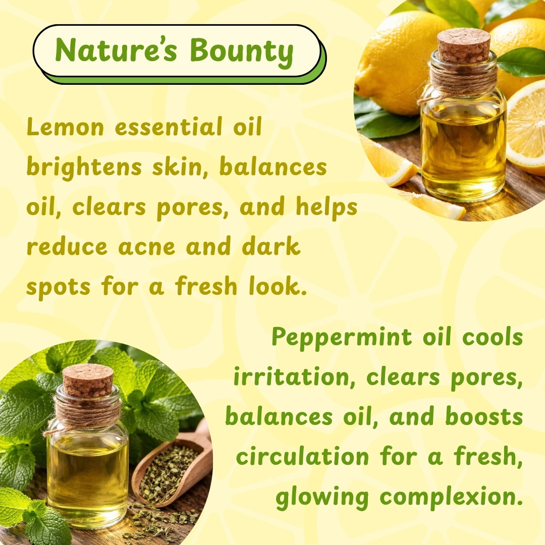 LEMON & PEPPERMINT Natural Skin Nourishing Handmade Soap