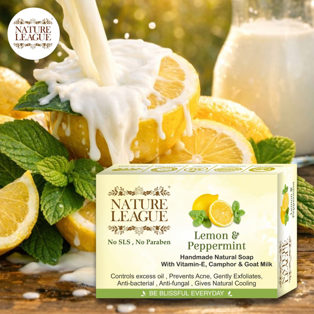 LEMON & PEPPERMINT Natural Skin Nourishing Handmade Soap