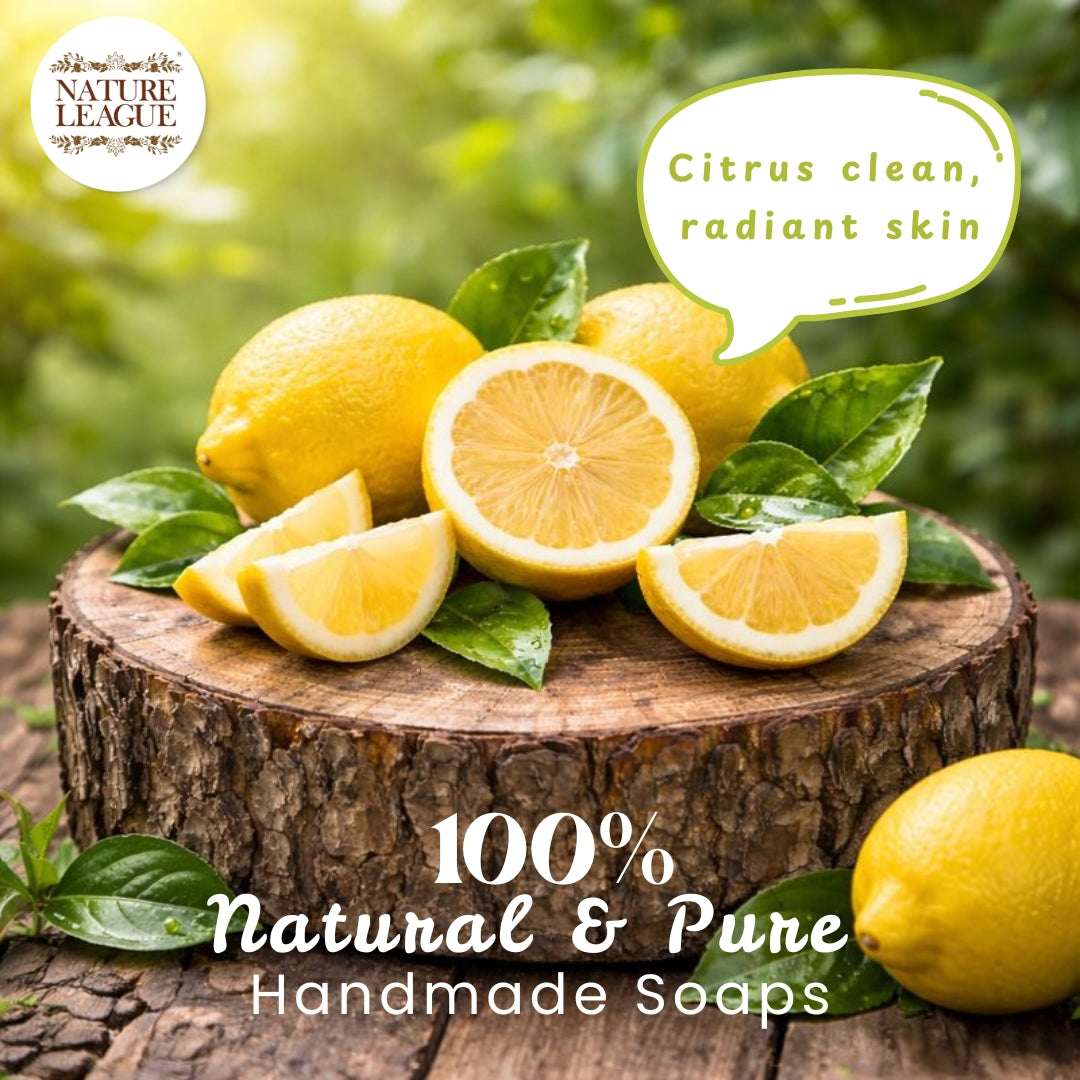 LEMON & PEPPERMINT Natural Skin Nourishing Handmade Soap