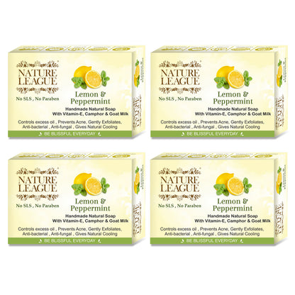 LEMON & PEPPERMINT Natural Skin Nourishing Handmade Soap