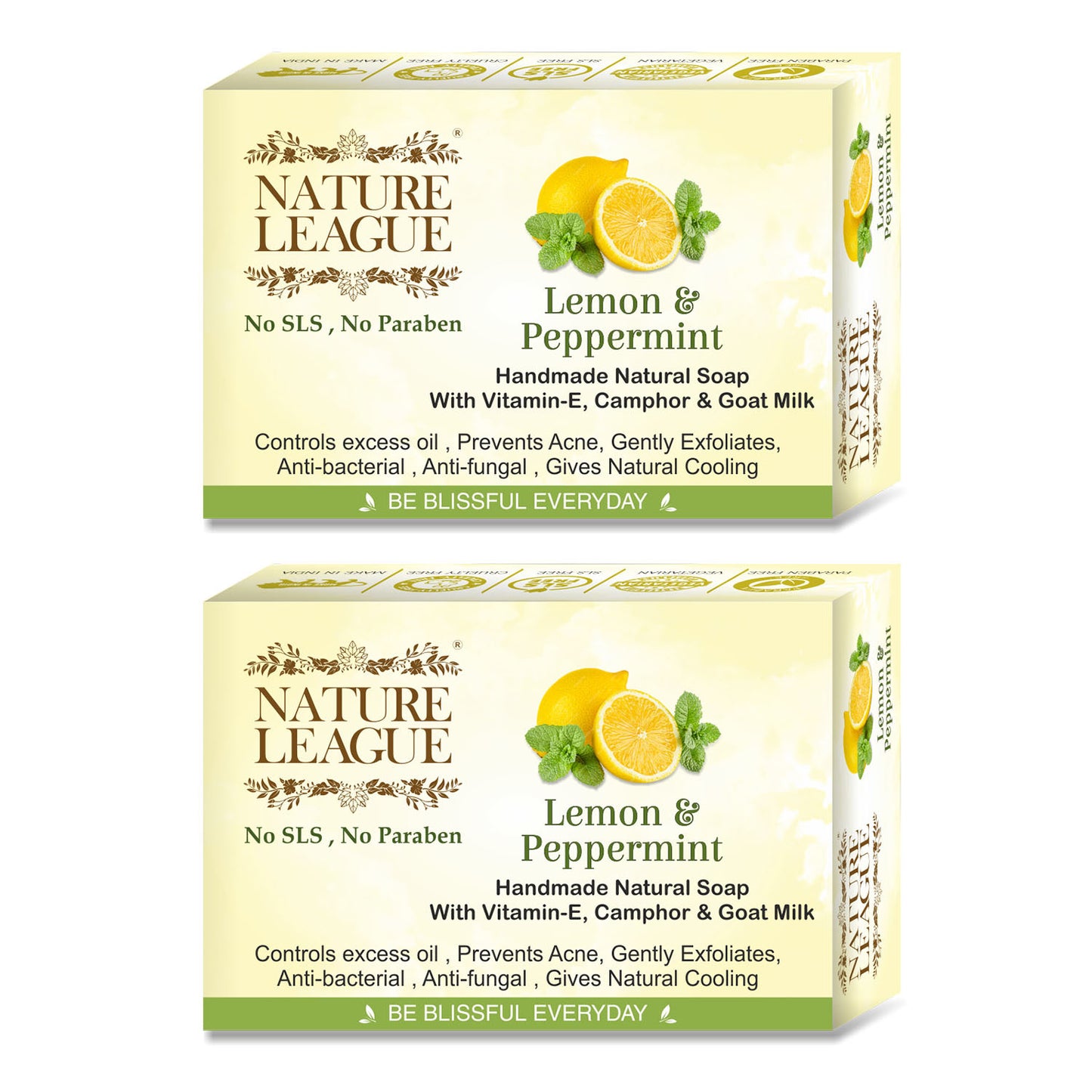 LEMON & PEPPERMINT Natural Skin Nourishing Handmade Soap