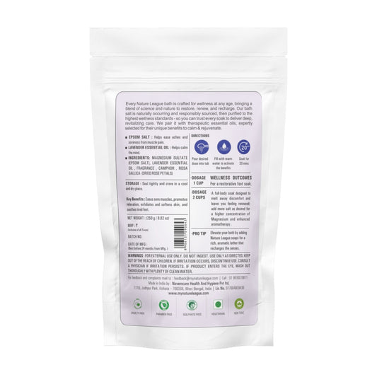 LAVENDER BATH SALT for Stress Relief & Deep Relaxation