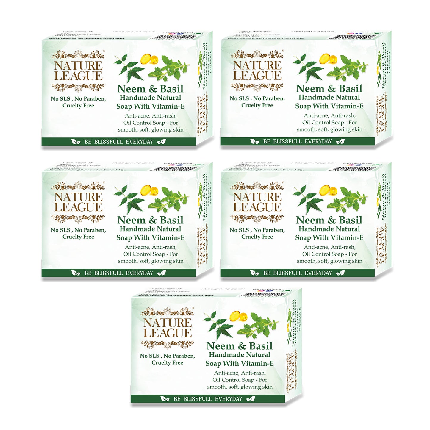 NEEM & BASIL Natural Skin Nourishing Handmade Soap