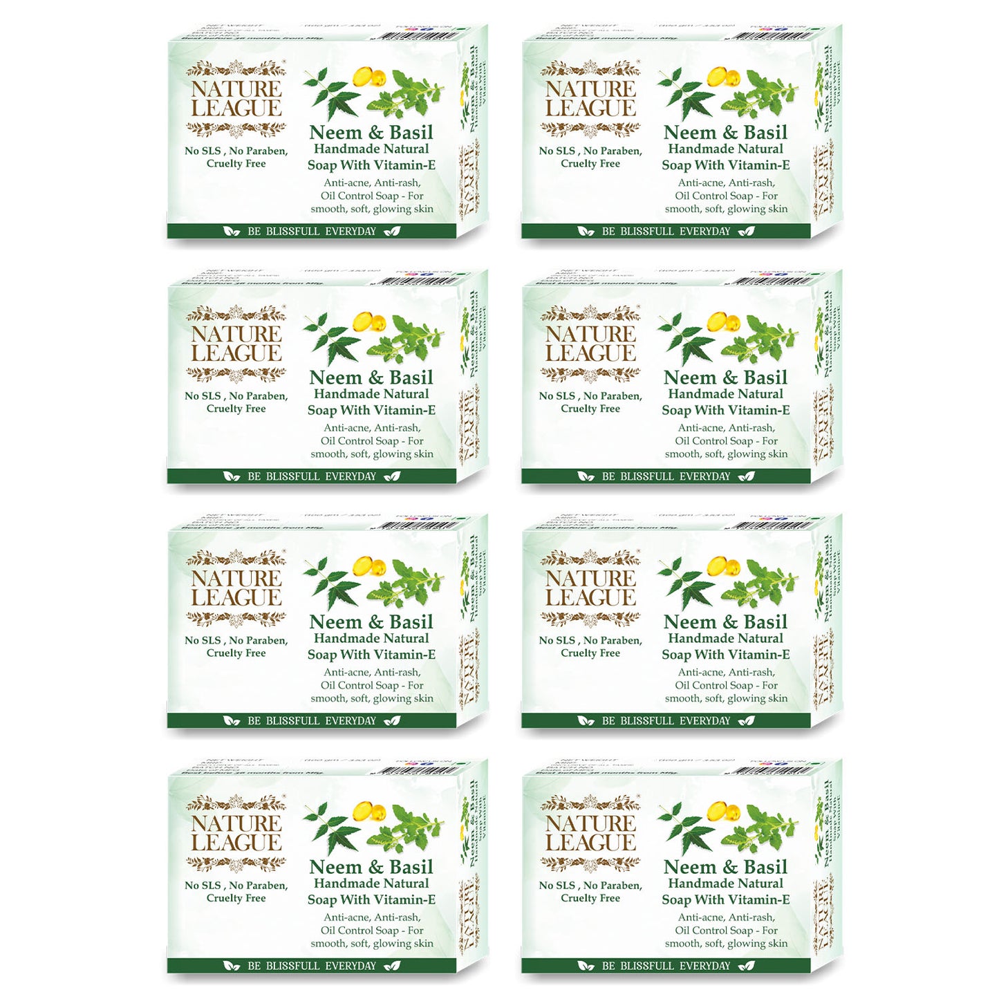 NEEM & BASIL Natural Skin Nourishing Handmade Soap