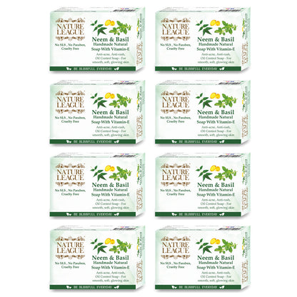 NEEM & BASIL Natural Skin Nourishing Handmade Soap