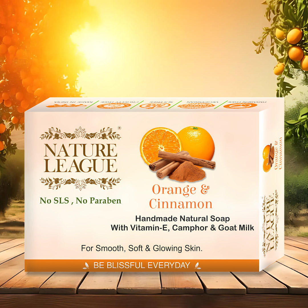 ORANGE & CINNAMON Natural Skin Nourishing Handmade Soap