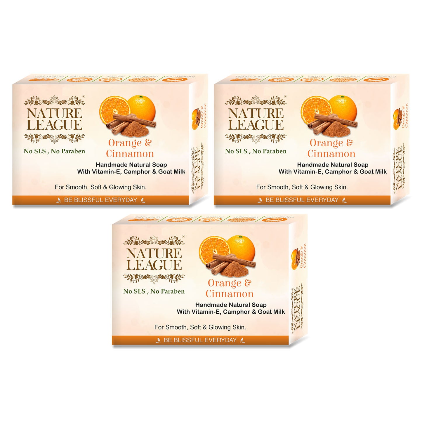 ORANGE & CINNAMON Natural Skin Nourishing Handmade Soap