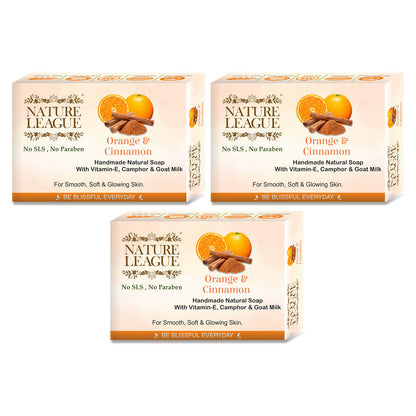 ORANGE & CINNAMON Natural Skin Nourishing Handmade Soap