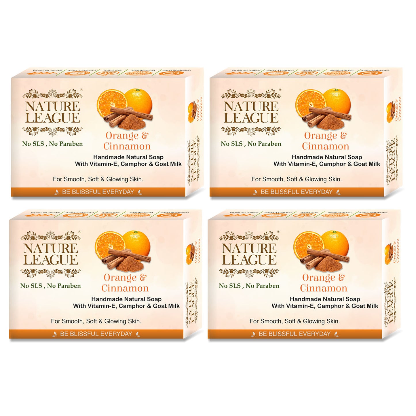 ORANGE & CINNAMON Natural Skin Nourishing Handmade Soap