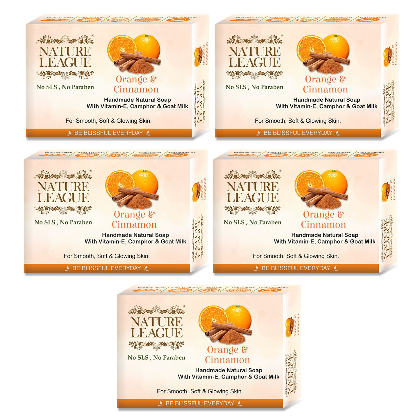 ORANGE & CINNAMON Natural Skin Nourishing Handmade Soap