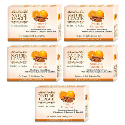 ORANGE & CINNAMON Natural Skin Nourishing Handmade Soap