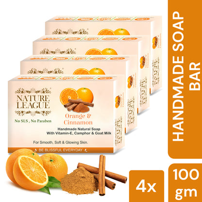 ORANGE & CINNAMON Natural Skin Nourishing Handmade Soap