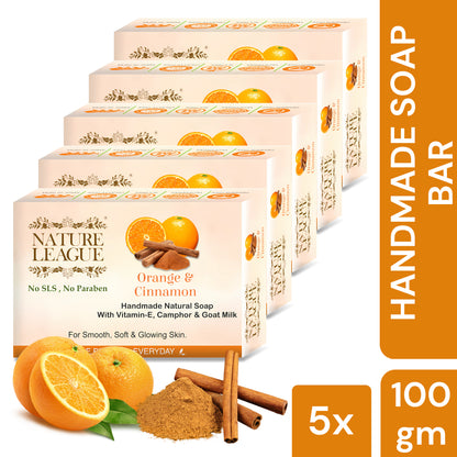 ORANGE & CINNAMON Natural Skin Nourishing Handmade Soap