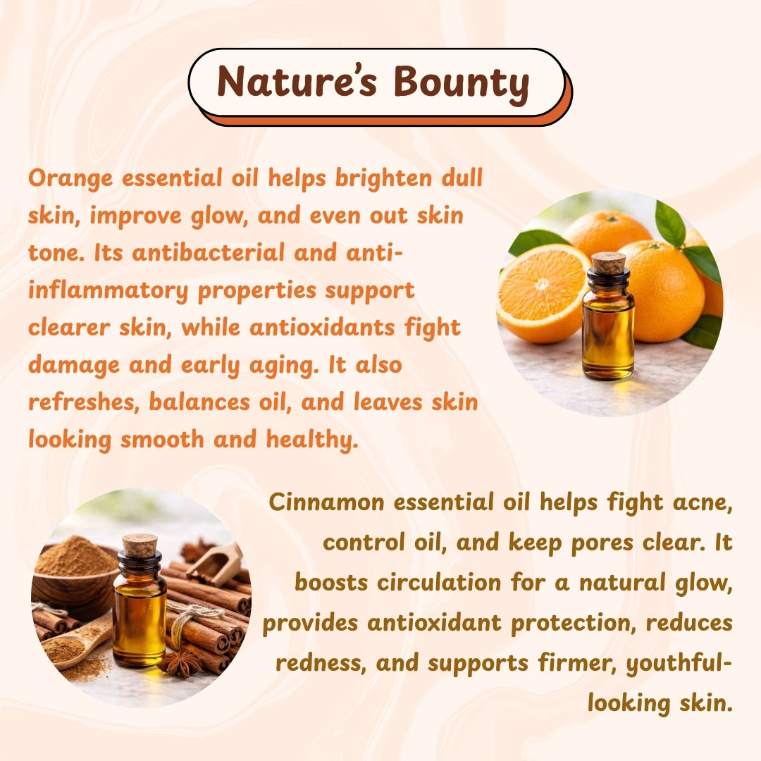 ORANGE & CINNAMON Natural Skin Nourishing Handmade Soap