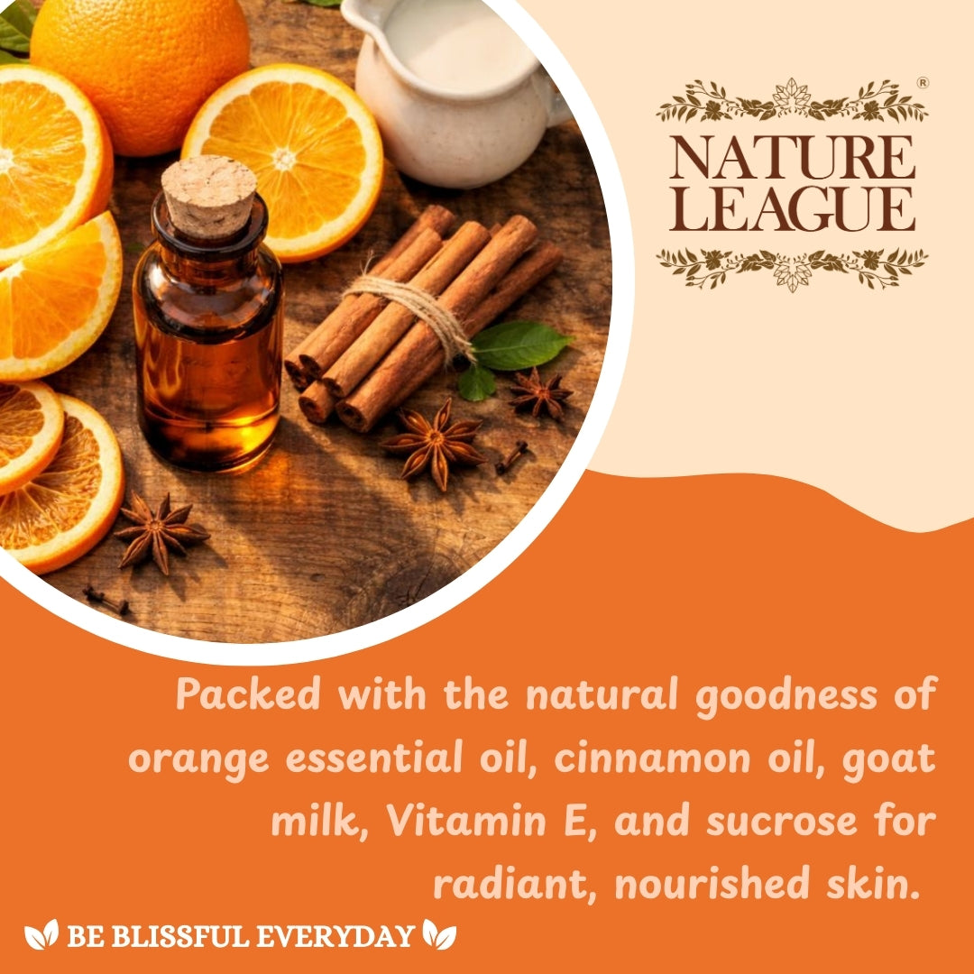 ORANGE & CINNAMON Natural Skin Nourishing Handmade Soap