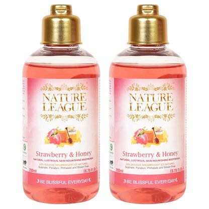 STRAWBERRY & HONEY, Silky & Skin Nourishing Natural Body Wash