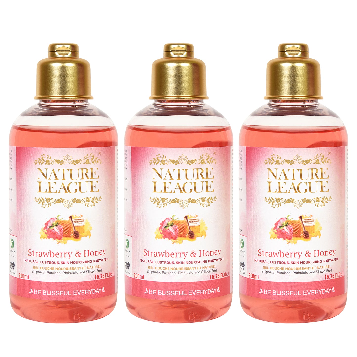 STRAWBERRY & HONEY, Silky & Skin Nourishing Natural Body Wash