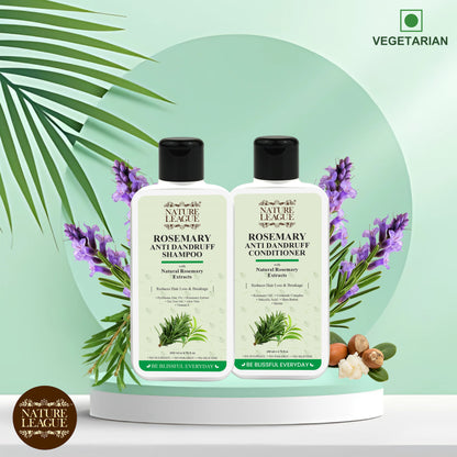 ROSEMARY Anti-Dandruff & Anti-Hair Fall Shampoo + Conditioner Combo Set (Pack of 2)