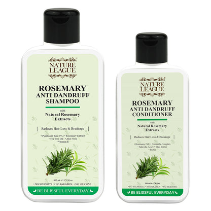 ROSEMARY Anti-Dandruff & Anti-Hair Fall Shampoo + Conditioner Combo Set (Pack of 2)