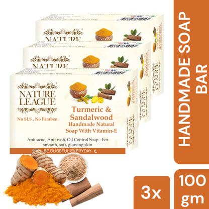 TURMERIC & SANDALWOOD Natural Skin Nourishing Handmade Soap