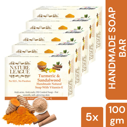 TURMERIC & SANDALWOOD Natural Skin Nourishing Handmade Soap