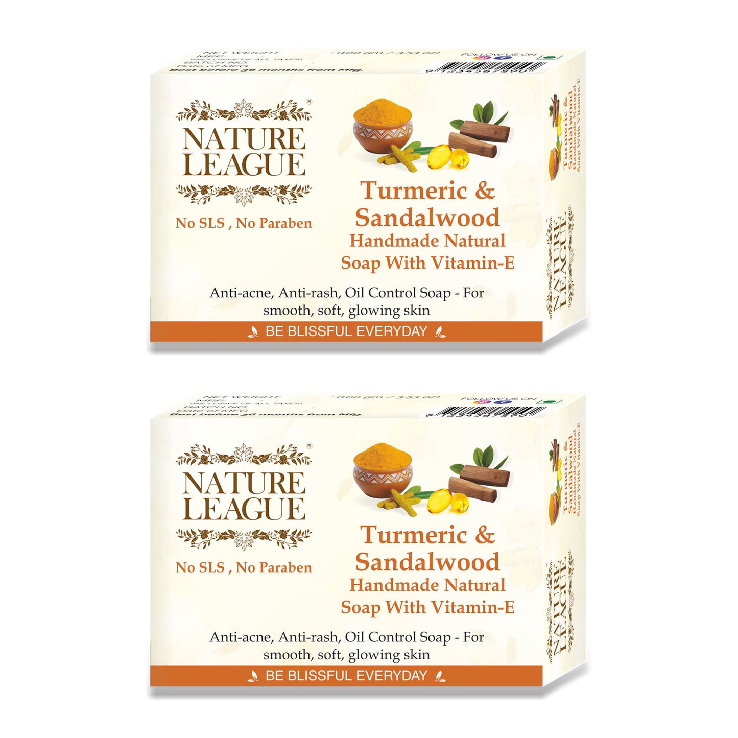 TURMERIC & SANDALWOOD Natural Skin Nourishing Handmade Soap