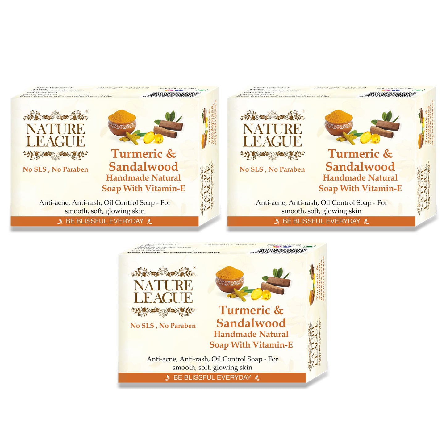 TURMERIC & SANDALWOOD Natural Skin Nourishing Handmade Soap