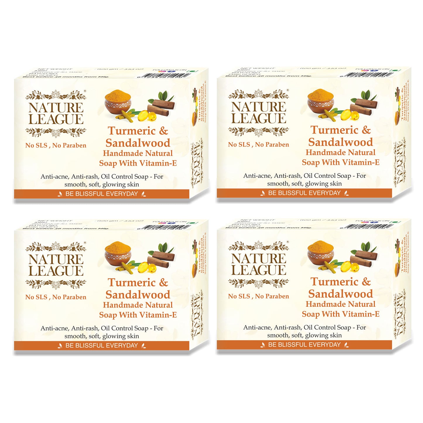 TURMERIC & SANDALWOOD Natural Skin Nourishing Handmade Soap