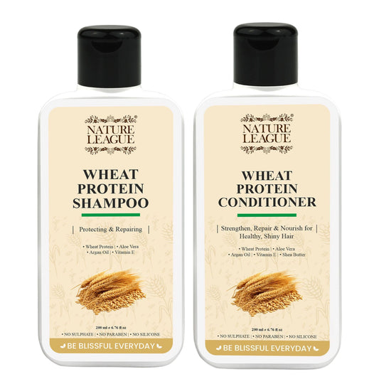 WHEAT PROTEIN Anti-Frizz & Damage Repairing Shampoo + Conditioner Combo Set (Pack of 2)