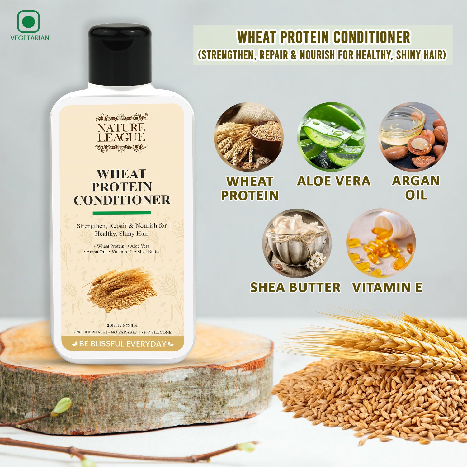 WHEAT PROTEIN, Protecting & Damage Repairing Conditioner