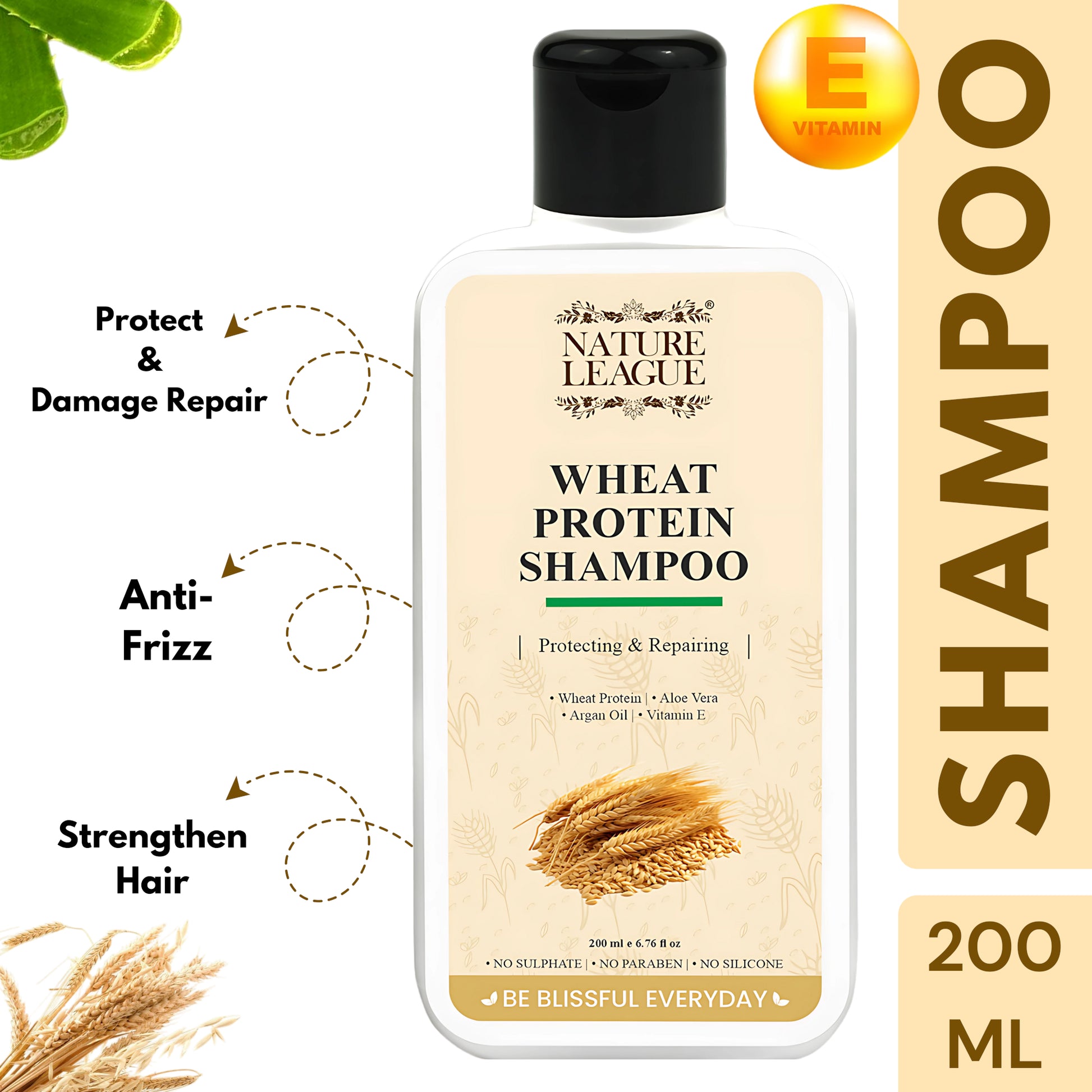 WHEAT PROTEIN, Protecting & Damage Repairing Shampoo