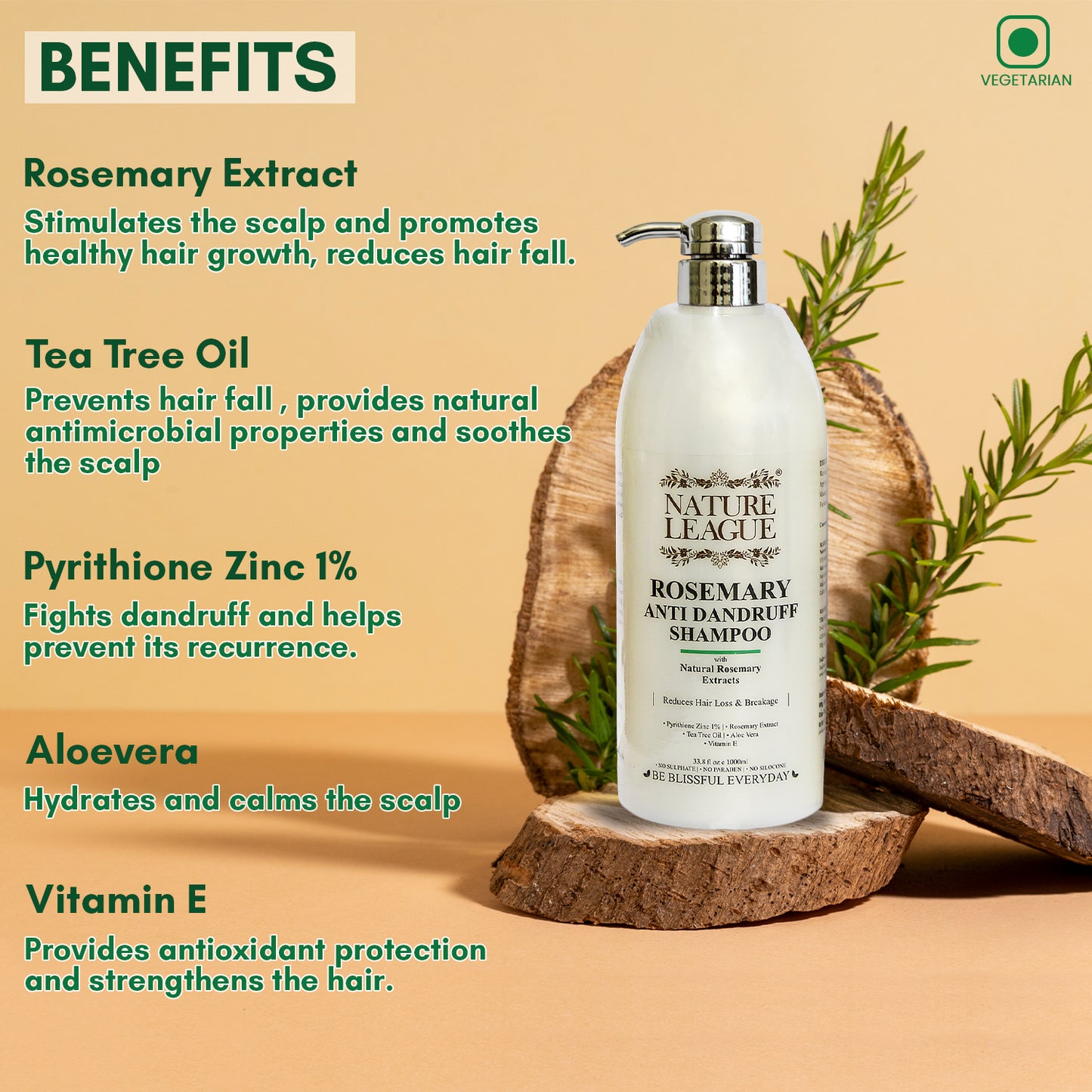 ROSEMARY Anti-Dandruff & Anti-Hair Fall Shampoo