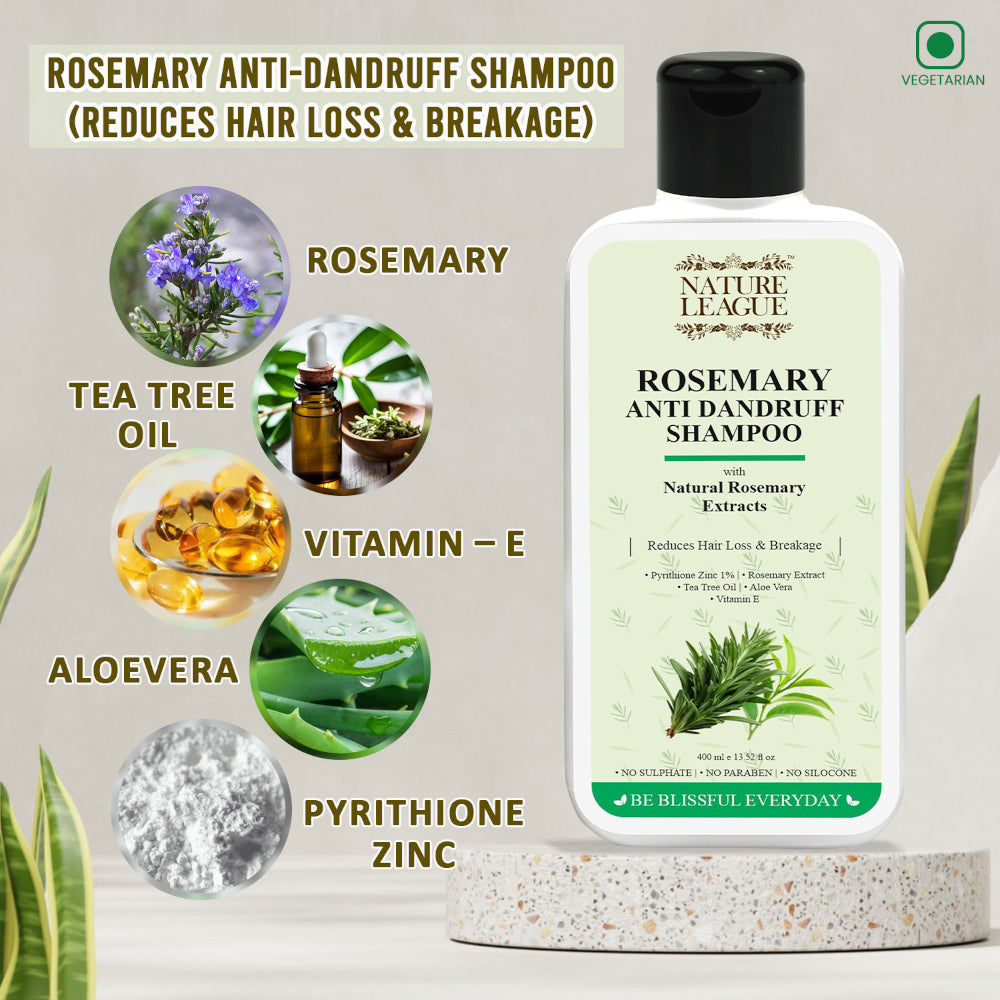 ROSEMARY Anti-Dandruff & Anti-Hair Fall Shampoo + Conditioner Combo Set (Pack of 2)