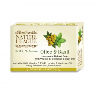 NATURE LEAGUE OLIVE AND BASIL – 100% Natural Handmade Soap: