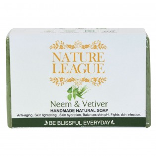 NATURE LEAGUE NEEM AND VETIVER- Natural Handmade Soap