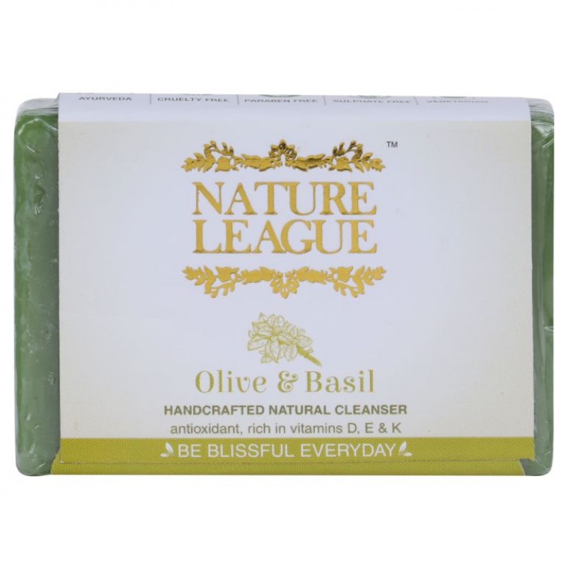 OLIVE AND BASIL 100 Natural Handmade Soap